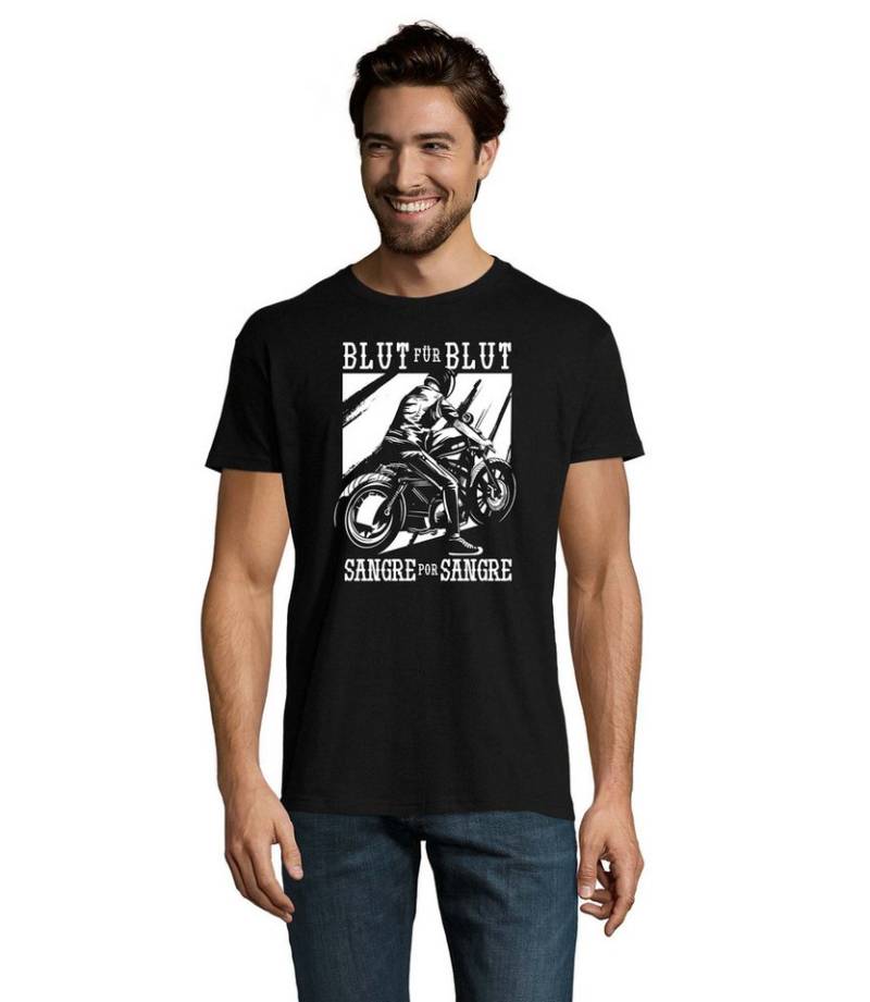 Blondie & Brownie T-Shirt Blut Für Blut Biker Motorrad Sangre por Sangre Herren T-Shirt Motiv in vielen Farben und Größen von Blondie & Brownie
