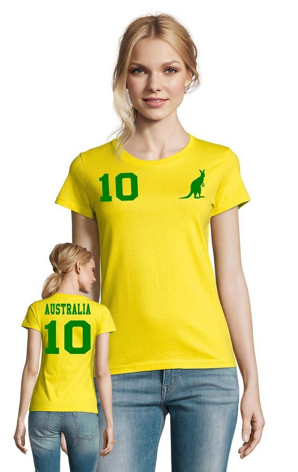 Blondie & Brownie T-Shirt Damen Australien Sport Trikot Fußball Weltmeister Meister WM von Blondie & Brownie