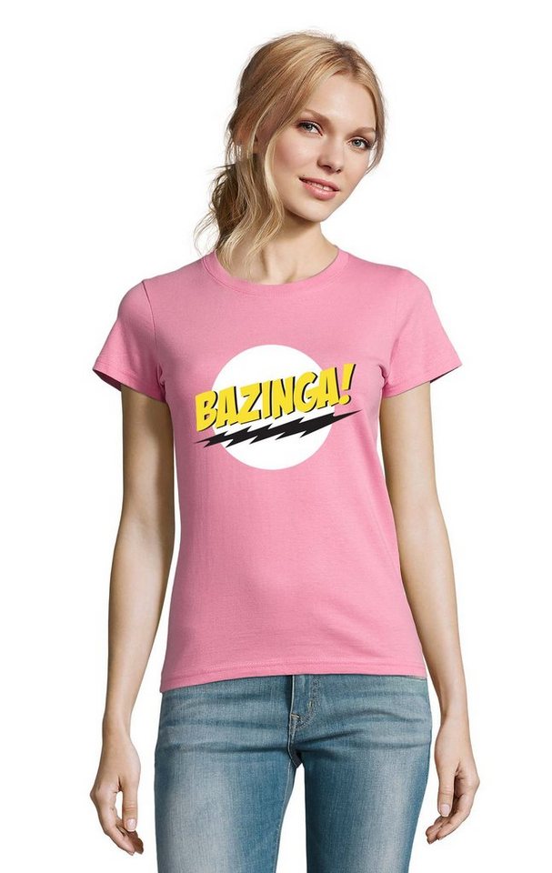 Blondie & Brownie T-Shirt Damen Bazinga Logo Sheldon Big Bang Theorie Blondie & Brownie T-Shirt Damen Bazinga Logo Sheldon Big Bang Theorie von Blondie & Brownie