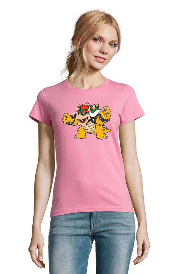 Blondie & Brownie T-Shirt Damen Bowser Mario Yoshi Luigi Game Gamer Gaming Konsole Retro von Blondie & Brownie