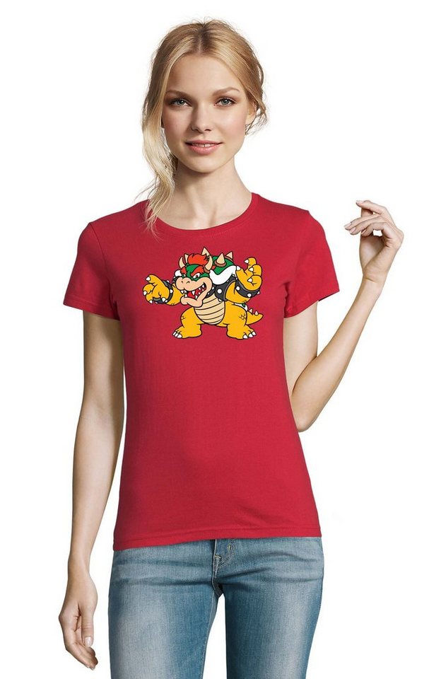 Blondie & Brownie T-Shirt Damen Bowser Mario Yoshi Luigi Game Gamer Gaming Konsole Retro von Blondie & Brownie