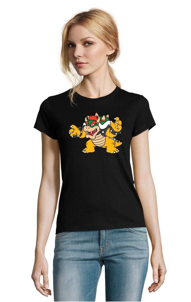 Blondie & Brownie T-Shirt Damen Bowser Mario Yoshi Luigi Game Gamer Gaming Konsole Retro von Blondie & Brownie