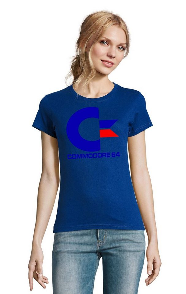 Blondie & Brownie T-Shirt Damen Commodore 64 Konsole Amige Super Retro von Blondie & Brownie