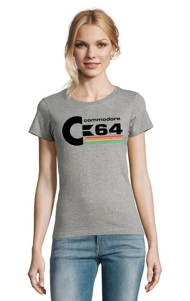 Blondie & Brownie T-Shirt Damen Commodore 64 Konsole Amige Super Retro Konsole von Blondie & Brownie