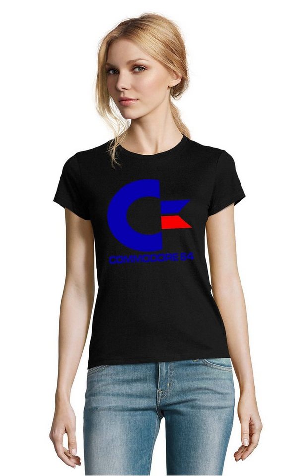 Blondie & Brownie T-Shirt Damen Commodore 64 Konsole Amige Super Retro von Blondie & Brownie