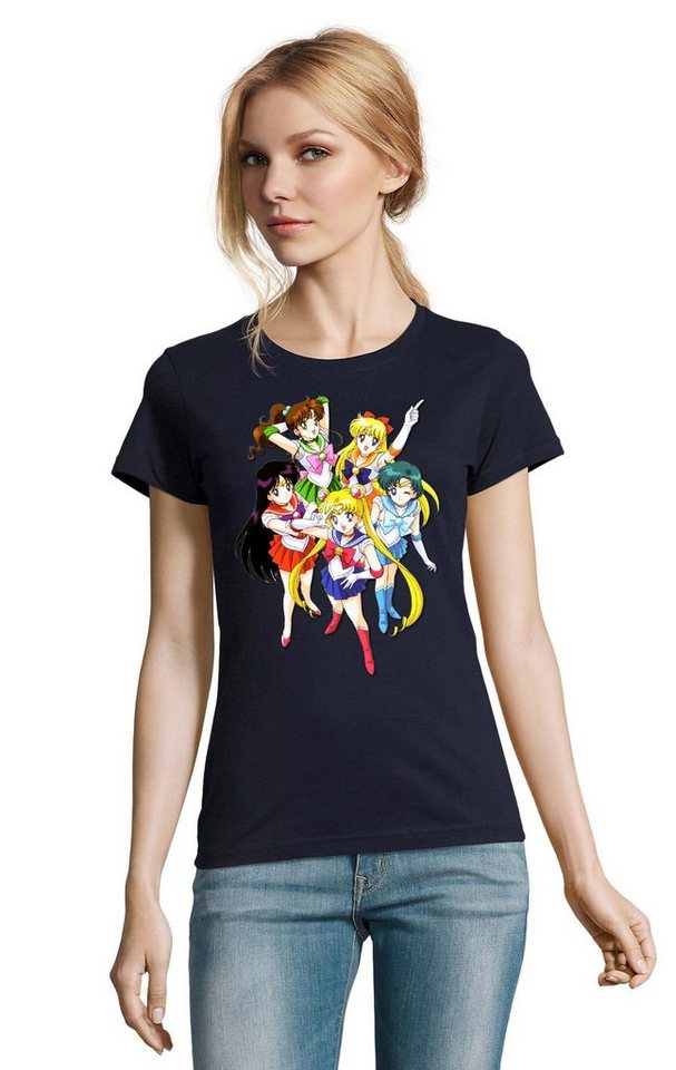 Blondie & Brownie T-Shirt Damen Fun Comic Sailor Moon and Friends Anime Manga von Blondie & Brownie