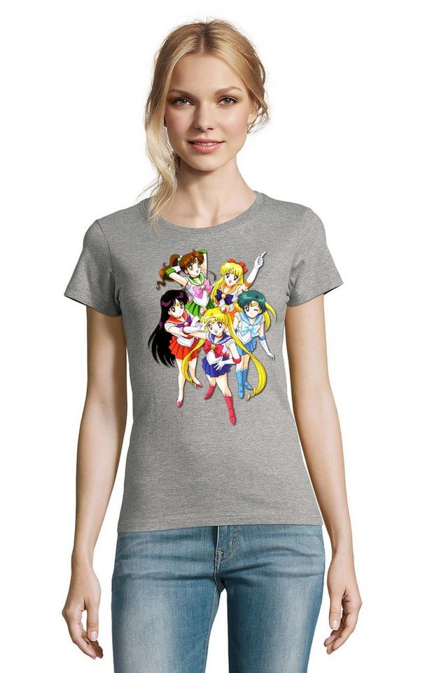 Blondie & Brownie T-Shirt Damen Fun Comic Sailor Moon and Friends Anime Manga von Blondie & Brownie