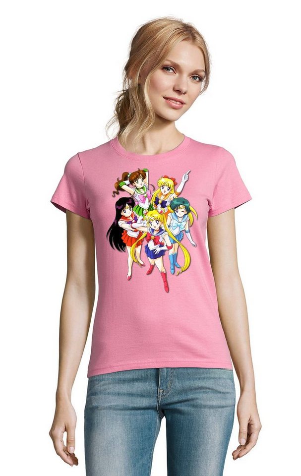 Blondie & Brownie T-Shirt Damen Fun Comic Sailor Moon and Friends Anime Manga von Blondie & Brownie