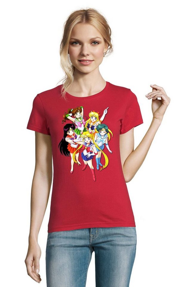 Blondie & Brownie T-Shirt Damen Fun Comic Sailor Moon and Friends Anime Manga von Blondie & Brownie