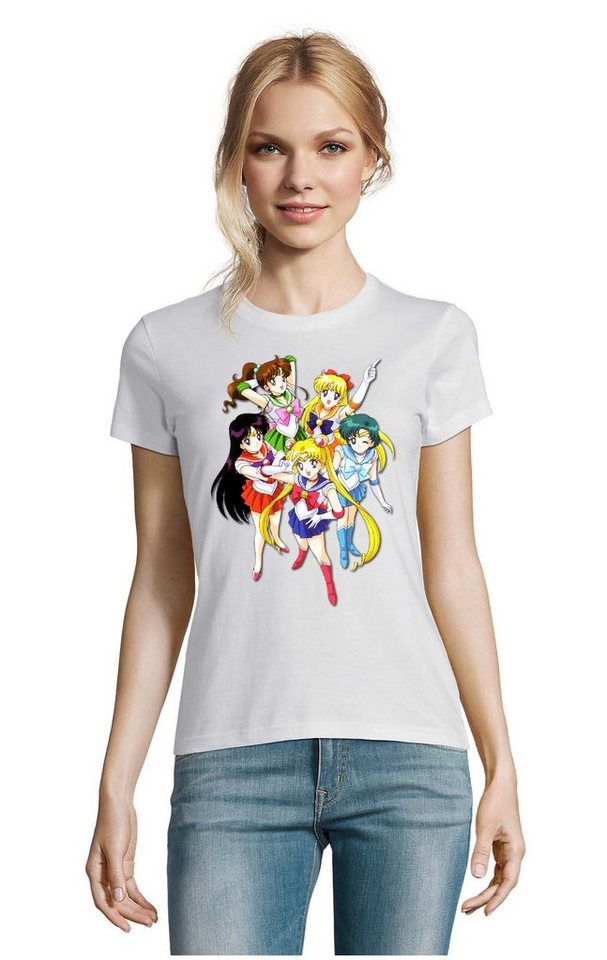 Blondie & Brownie T-Shirt Damen Fun Comic Sailor Moon and Friends Anime Manga von Blondie & Brownie