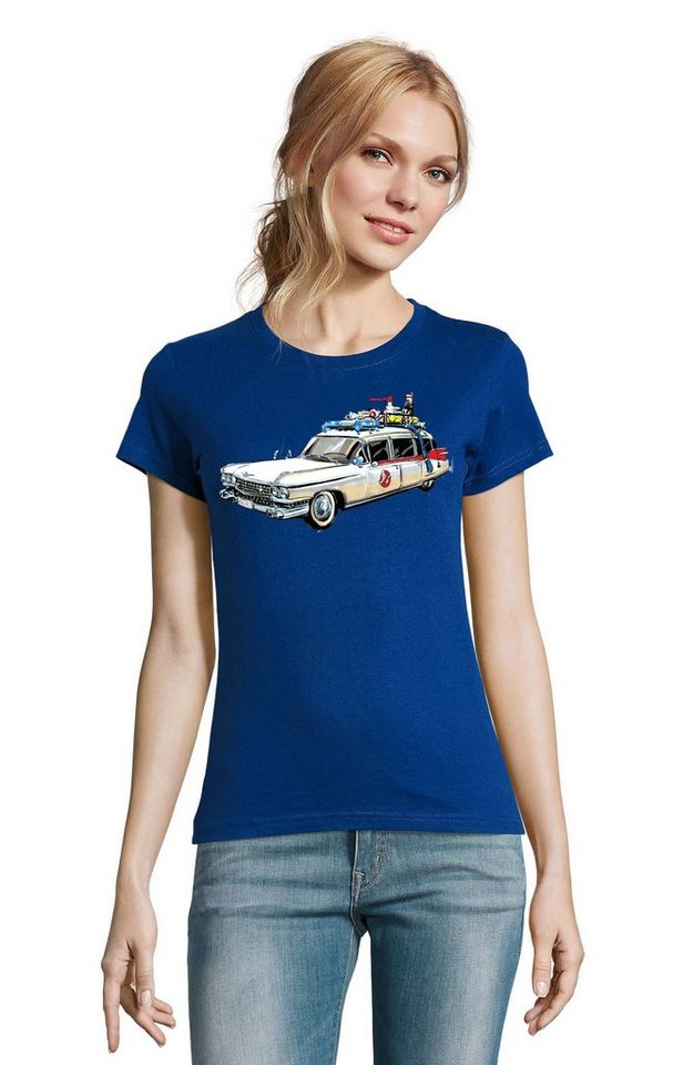 Blondie & Brownie T-Shirt Damen Ghostbusters Cars Auto Geisterjäger Geister Film Ghost von Blondie & Brownie