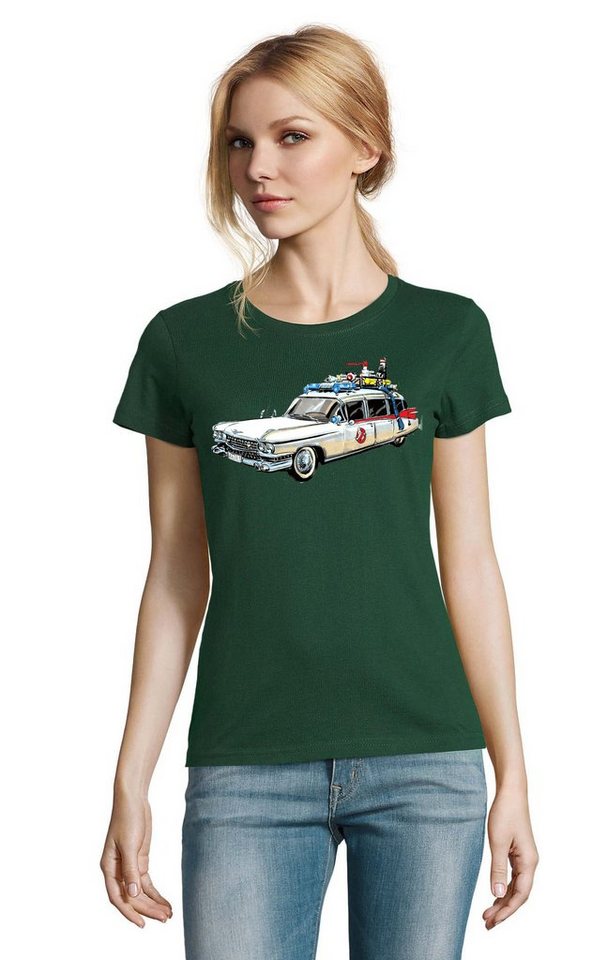 Blondie & Brownie T-Shirt Damen Ghostbusters Cars Auto Geisterjäger Geister Film Ghost von Blondie & Brownie