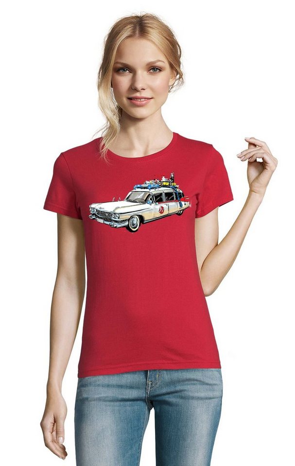 Blondie & Brownie T-Shirt Damen Ghostbusters Cars Auto Geisterjäger Geister Film Ghost von Blondie & Brownie
