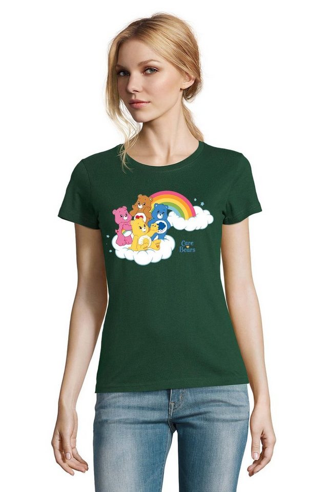 Blondie & Brownie T-Shirt Damen Glücksbärchis Care Bears Hab-Dich-lieb Bärchis Wolkenland von Blondie & Brownie