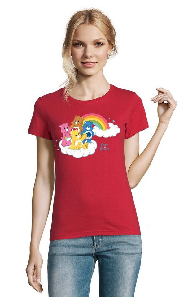 Blondie & Brownie T-Shirt Damen Glücksbärchis Care Bears Hab-Dich-lieb Bärchis Wolkenland von Blondie & Brownie