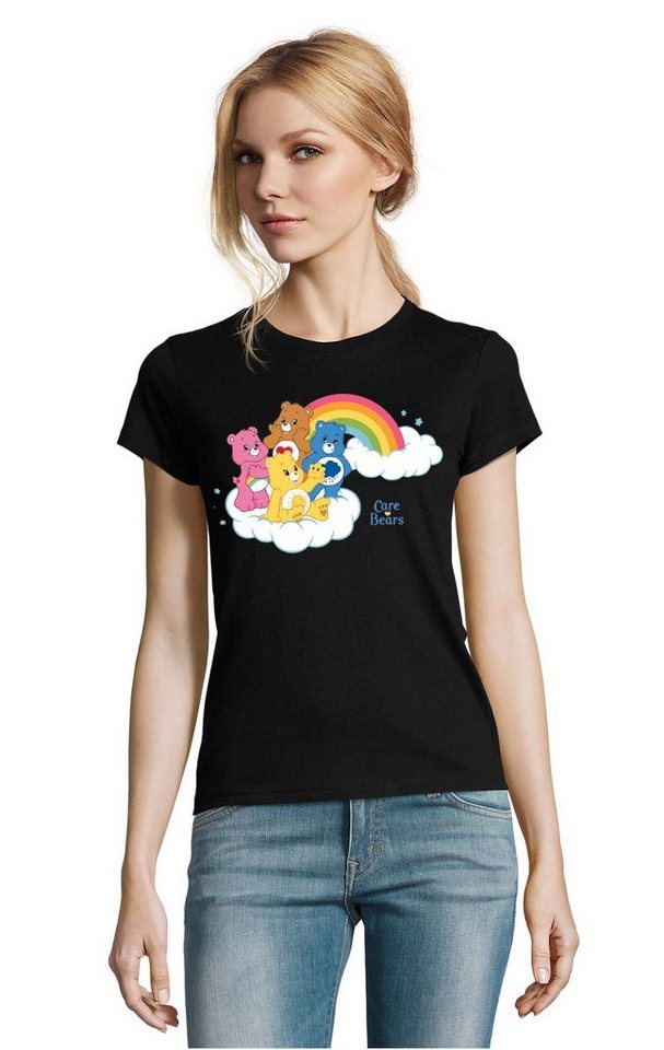 Blondie & Brownie T-Shirt Damen Glücksbärchis Care Bears Hab-Dich-lieb Bärchis Wolkenland von Blondie & Brownie