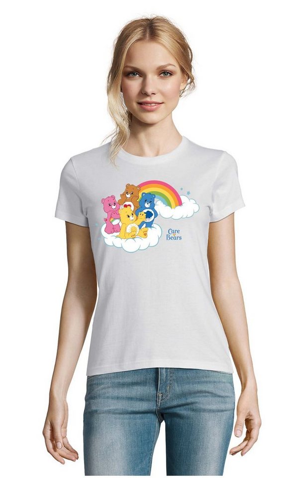 Blondie & Brownie T-Shirt Damen Glücksbärchis Care Bears Hab-Dich-lieb Bärchis Wolkenland von Blondie & Brownie