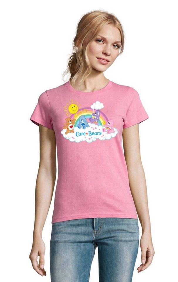 Blondie & Brownie T-Shirt Damen Glücksbärchis Sun Care Bears Hab-Dich-lieb Wolkenland von Blondie & Brownie