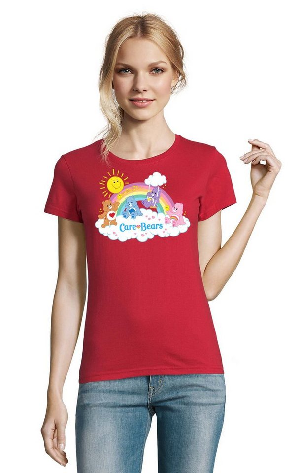 Blondie & Brownie T-Shirt Damen Glücksbärchis Sun Care Bears Hab-Dich-lieb Wolkenland von Blondie & Brownie