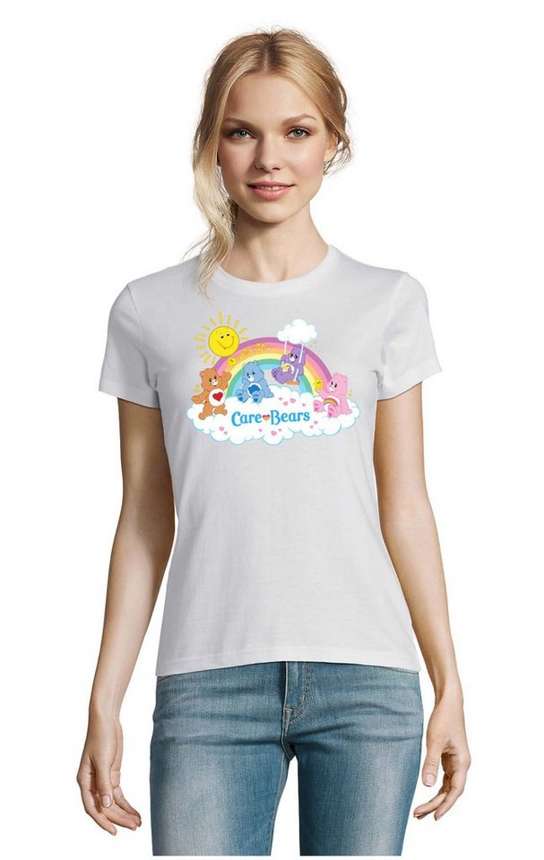 Blondie & Brownie T-Shirt Damen Glücksbärchis Sun Care Bears Hab-Dich-lieb Wolkenland von Blondie & Brownie