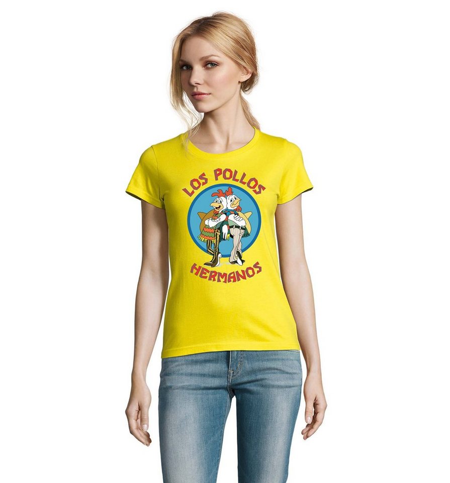 Blondie & Brownie T-Shirt Damen Hermanos Hühner Los Pollos von Blondie & Brownie