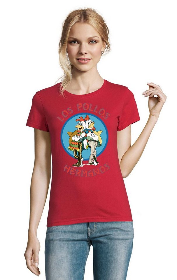 Blondie & Brownie T-Shirt Damen Hermanos Hühner Los Pollos von Blondie & Brownie