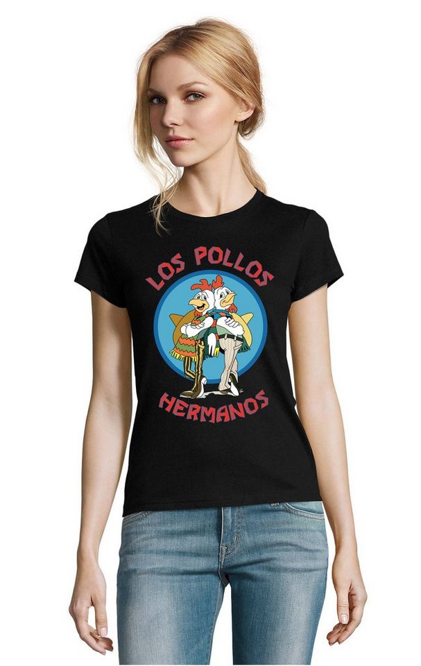 Blondie & Brownie T-Shirt Damen Hermanos Hühner Los Pollos von Blondie & Brownie
