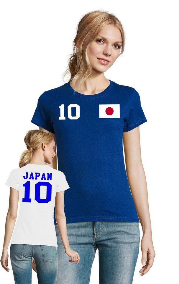 Blondie & Brownie T-Shirt Damen Japan Asien Sport Trikot Fußball Weltmeister Meister WM von Blondie & Brownie