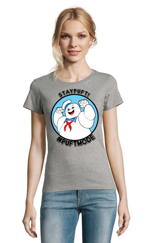 Blondie & Brownie T-Shirt Damen Marshmallowman Ghostbusters Slimer Geisterjäger von Blondie & Brownie