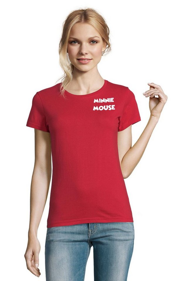 Blondie & Brownie T-Shirt Damen Minnie Mouse Mickey Film Serie Cartoon Maus von Blondie & Brownie