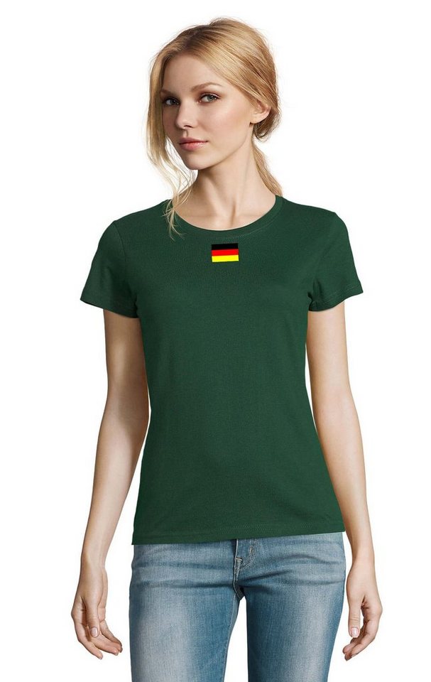 Blondie & Brownie T-Shirt Damen Nation Deutschland Germany Ukraine USA Army Armee Peace von Blondie & Brownie