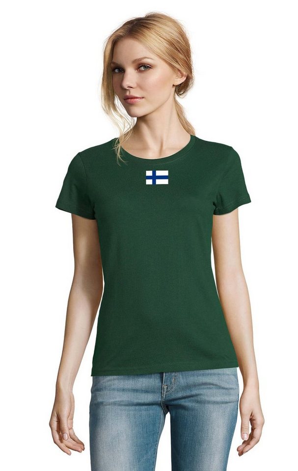 Blondie & Brownie T-Shirt Damen Nation Finnland Finland Ukraine USA Army Armee Nato Peace von Blondie & Brownie