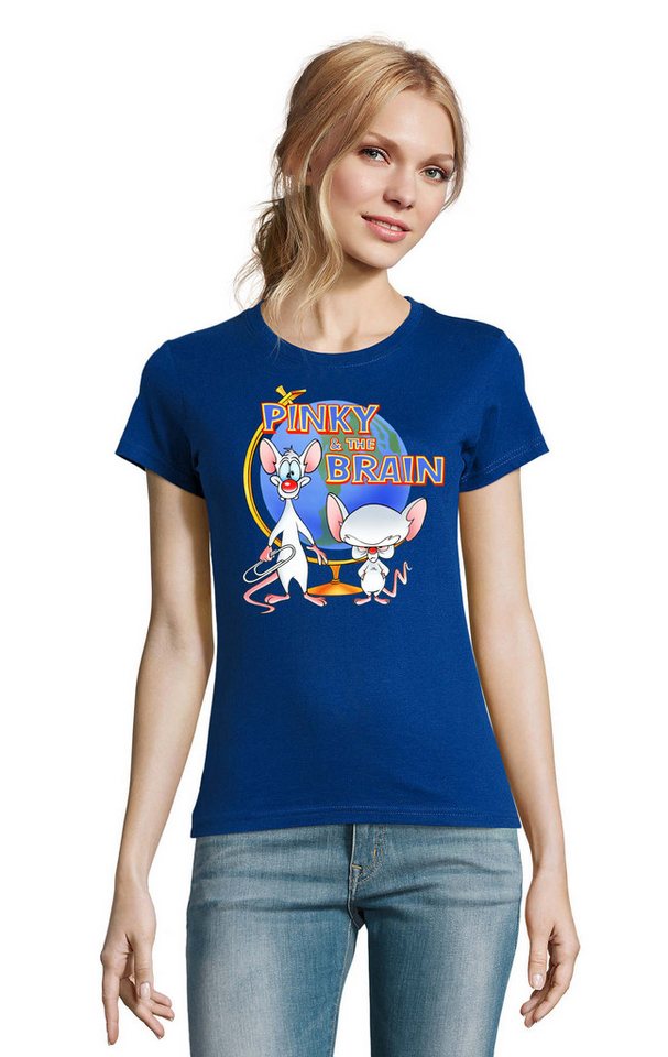 Blondie & Brownie T-Shirt Damen Pinky and the Brain Comic Cartoon Weltherrschaft Blondie & Brownie T-Shirt Damen Pinky and the Brain Comic Cartoon Weltherrschaft von Blondie & Brownie
