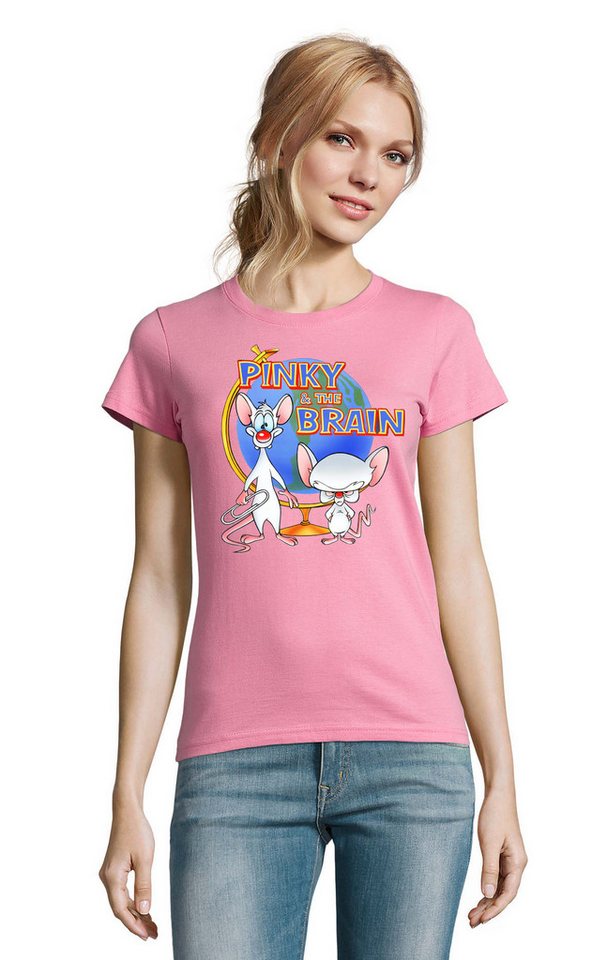 Blondie & Brownie T-Shirt Damen Pinky and the Brain Comic Cartoon Weltherrschaft Blondie & Brownie T-Shirt Damen Pinky and the Brain Comic Cartoon Weltherrschaft von Blondie & Brownie