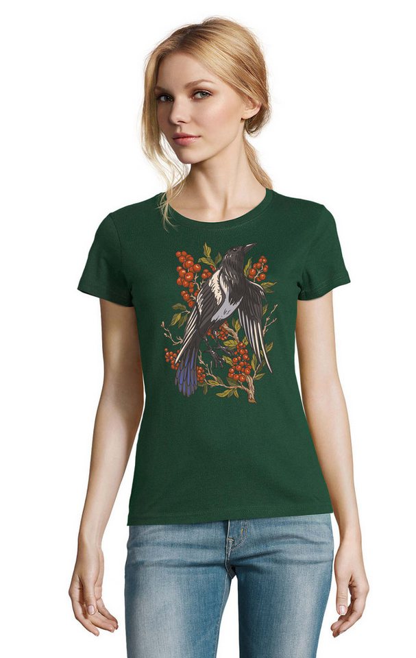 Blondie & Brownie T-Shirt Damen Rabe Krähe Vogel Preiselbeere Pflanzen Wald Fun Motiv in vielen Farben Blondie & Brownie T-Shirt Damen Rabe Krähe Vogel Preiselbeere Pflanzen Wald Fun Motiv in vielen Farben von Blondie & Brownie