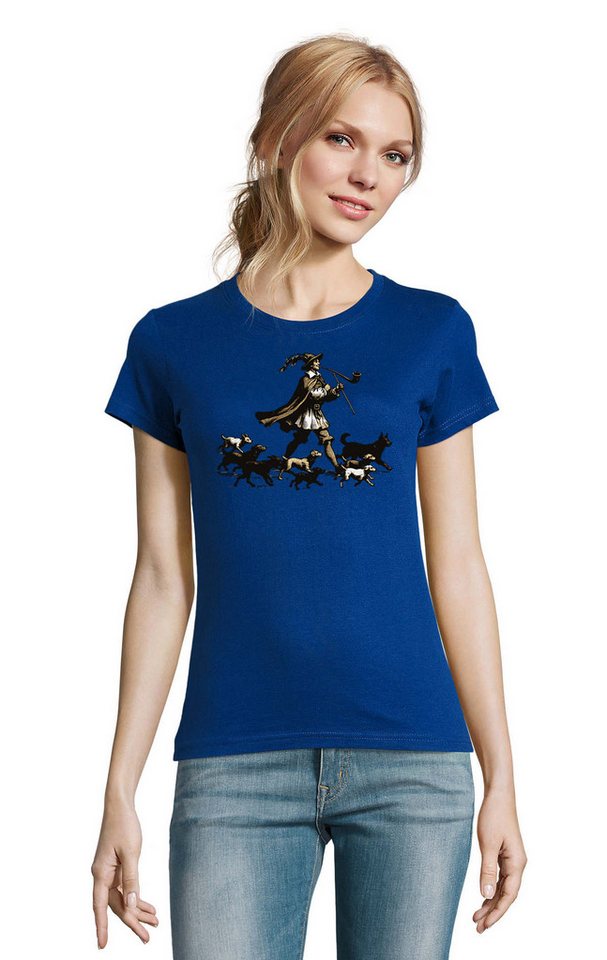 Blondie & Brownie T-Shirt Damen Rattenfänger von Hameln Hunde Print Motiv Blondie & Brownie T-Shirt Damen Rattenfänger von Hameln Hunde Print Motiv von Blondie & Brownie