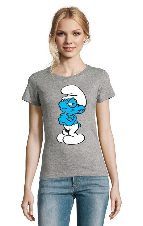 Blondie & Brownie T-Shirt Damen Schlaubi Schlumpf Schlümpfe Schlumpfine von Blondie & Brownie