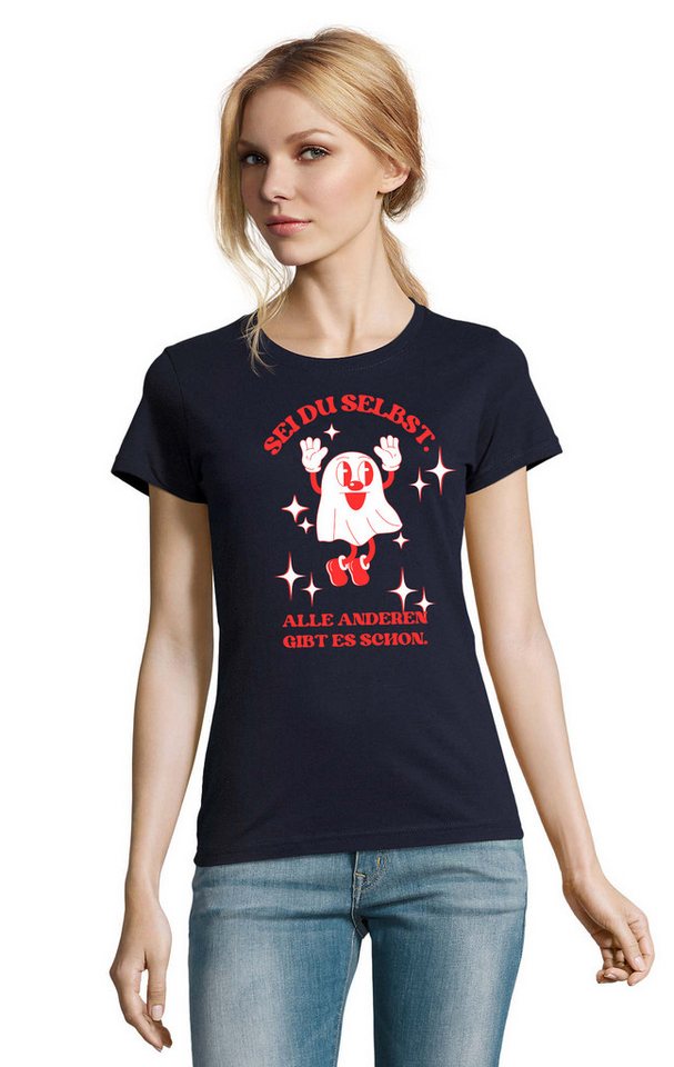 Blondie & Brownie T-Shirt Damen Sei du Selbst Spruch Spiritualität Fun Motiv von Blondie & Brownie