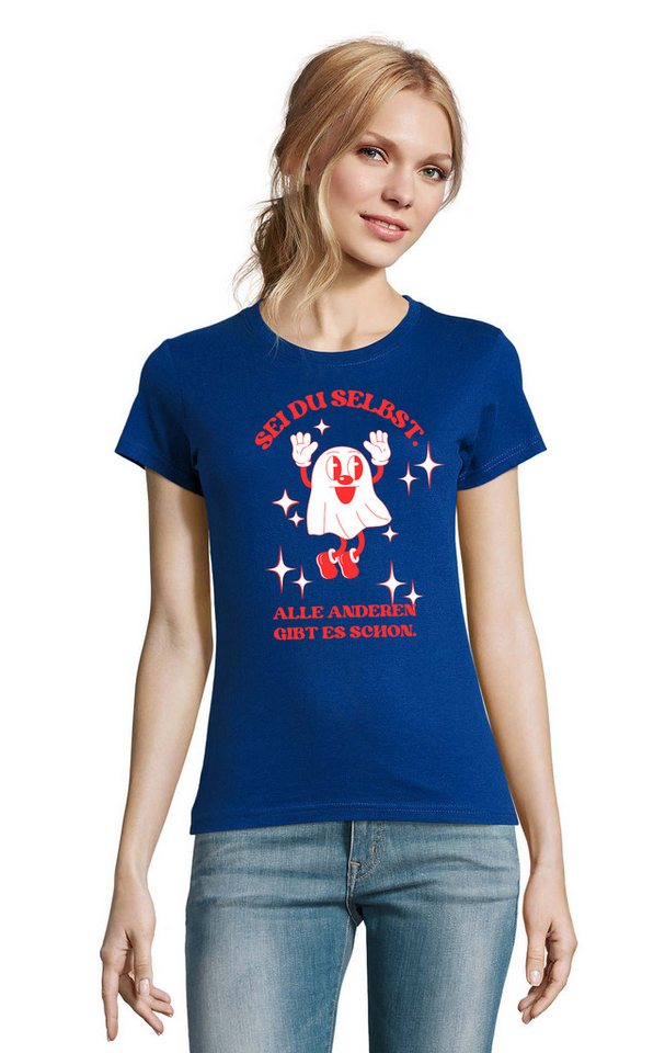 Blondie & Brownie T-Shirt Damen Sei du Selbst Spruch Spiritualität Fun Motiv von Blondie & Brownie