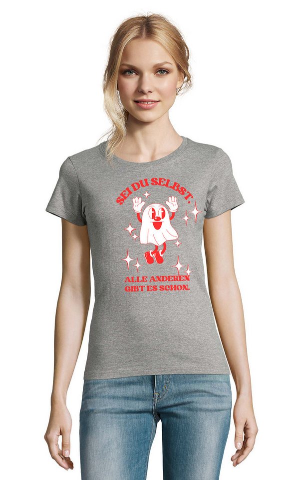 Blondie & Brownie T-Shirt Damen Sei du Selbst Spruch Spiritualität Fun Motiv von Blondie & Brownie