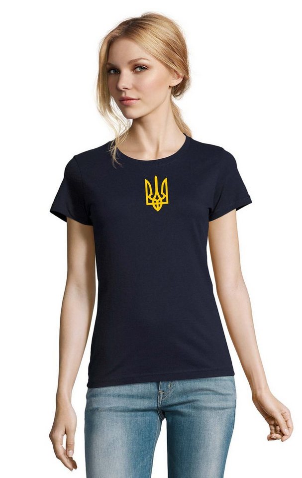 Blondie & Brownie T-Shirt Damen Selenskyj Ukraine Army Ukraina Armee Nato Peace Print von Blondie & Brownie