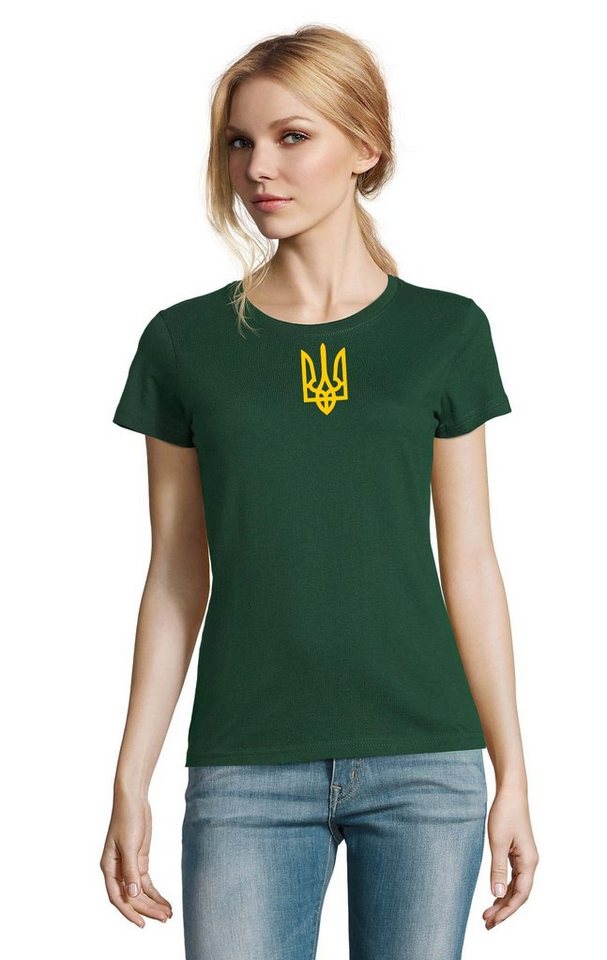 Blondie & Brownie T-Shirt Damen Selenskyj Ukraine Army Ukraina Armee Nato Peace Print von Blondie & Brownie