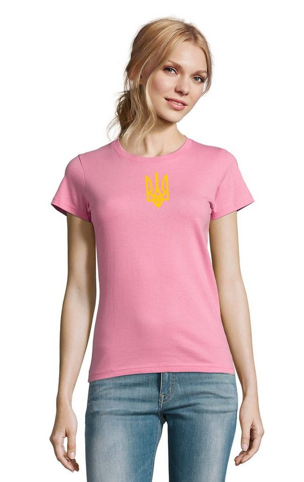 Blondie & Brownie T-Shirt Damen Selenskyj Ukraine Army Ukraina Armee Nato Peace Print von Blondie & Brownie