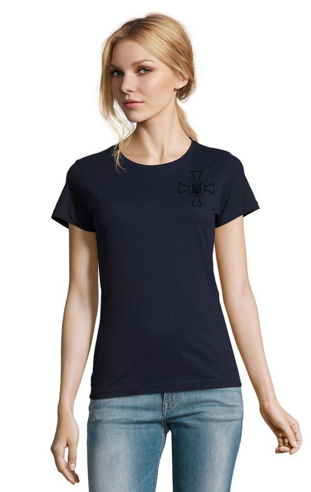 Blondie & Brownie T-Shirt Damen Selenskyj kreuz Ukraine Army Ukraina Armee Nato Peace Print Blondie & Brownie T-Shirt Damen Selenskyj kreuz Ukraine Army Ukraina Armee Nato Peace Print von Blondie & Brownie