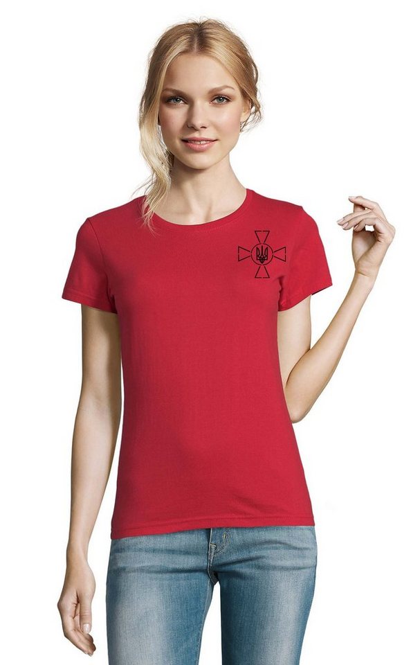 Blondie & Brownie T-Shirt Damen Selenskyj kreuz Ukraine Army Ukraina Armee Nato Peace Print Blondie & Brownie T-Shirt Damen Selenskyj kreuz Ukraine Army Ukraina Armee Nato Peace Print von Blondie & Brownie