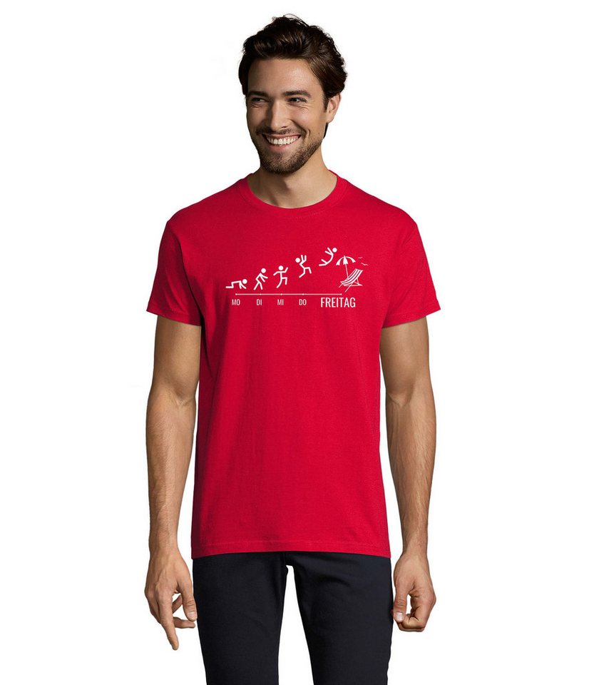 Blondie & Brownie T-Shirt Freitag Wochenende Herren Evolution Shirt Lusitg Fun Blondie & Brownie T-Shirt Freitag Wochenende Herren Evolution Shirt Lusitg Fun von Blondie & Brownie