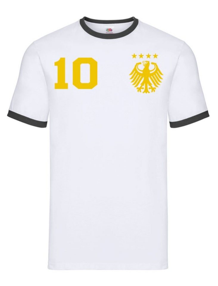 Blondie & Brownie T-Shirt Herren Deutschland Germany Sport Trikot Fußball Meister WM Europa von Blondie & Brownie