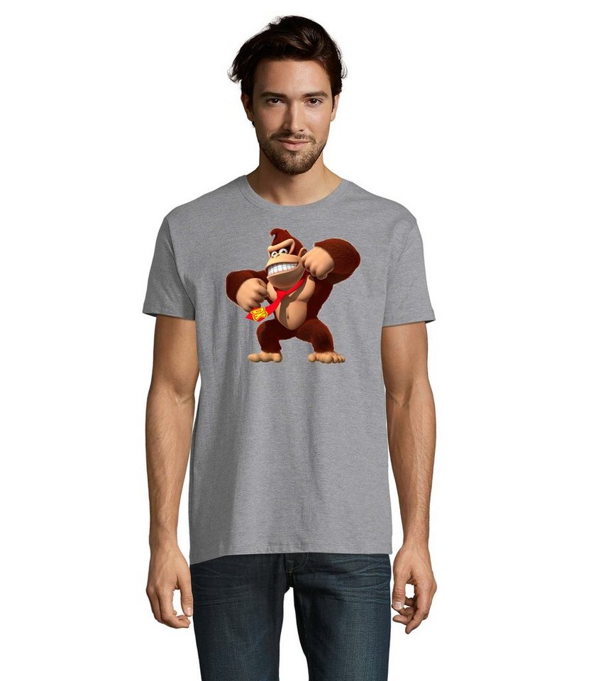 Blondie & Brownie T-Shirt Herren Donkey Kong Gorilla Affe Retro Konsole von Blondie & Brownie