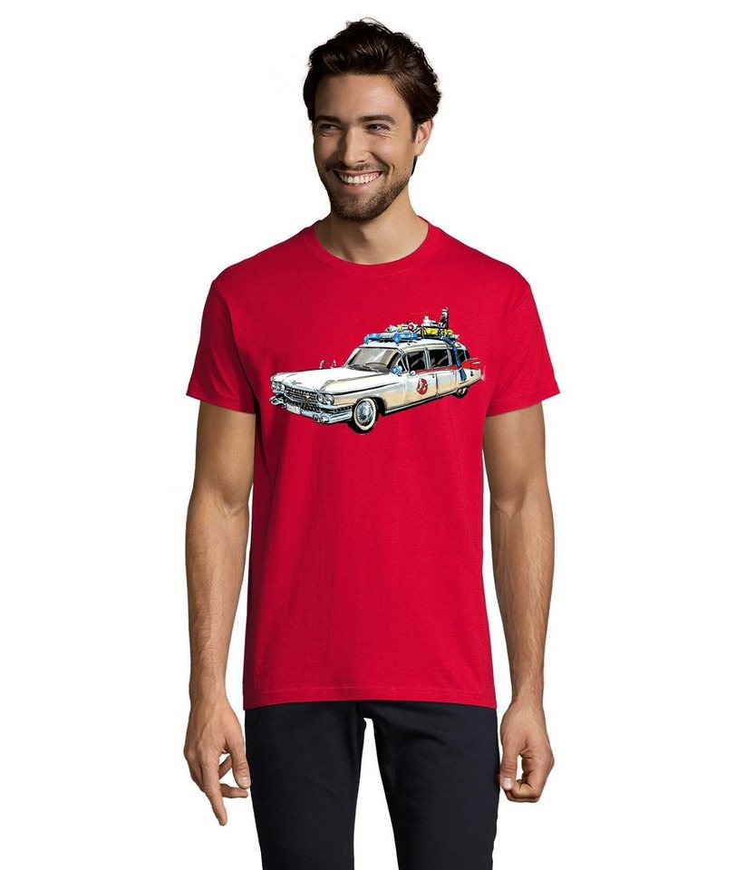 Blondie & Brownie T-Shirt Herren Ghostbusters Cars Auto Geisterjäger Geister Film Ghost von Blondie & Brownie