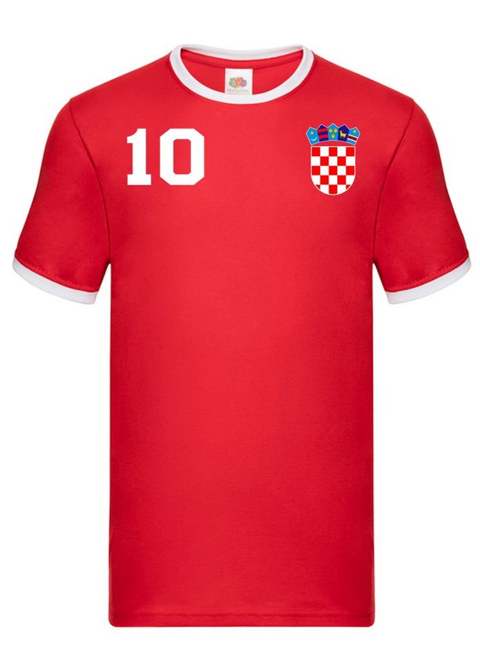 Blondie & Brownie T-Shirt Herren Kroatien Hrvatska Sport Trikot Fußball Meister WM Europa EM von Blondie & Brownie